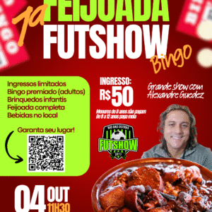 1ª Feijoada Futshow será realizada em outubro em Rio das Ostras